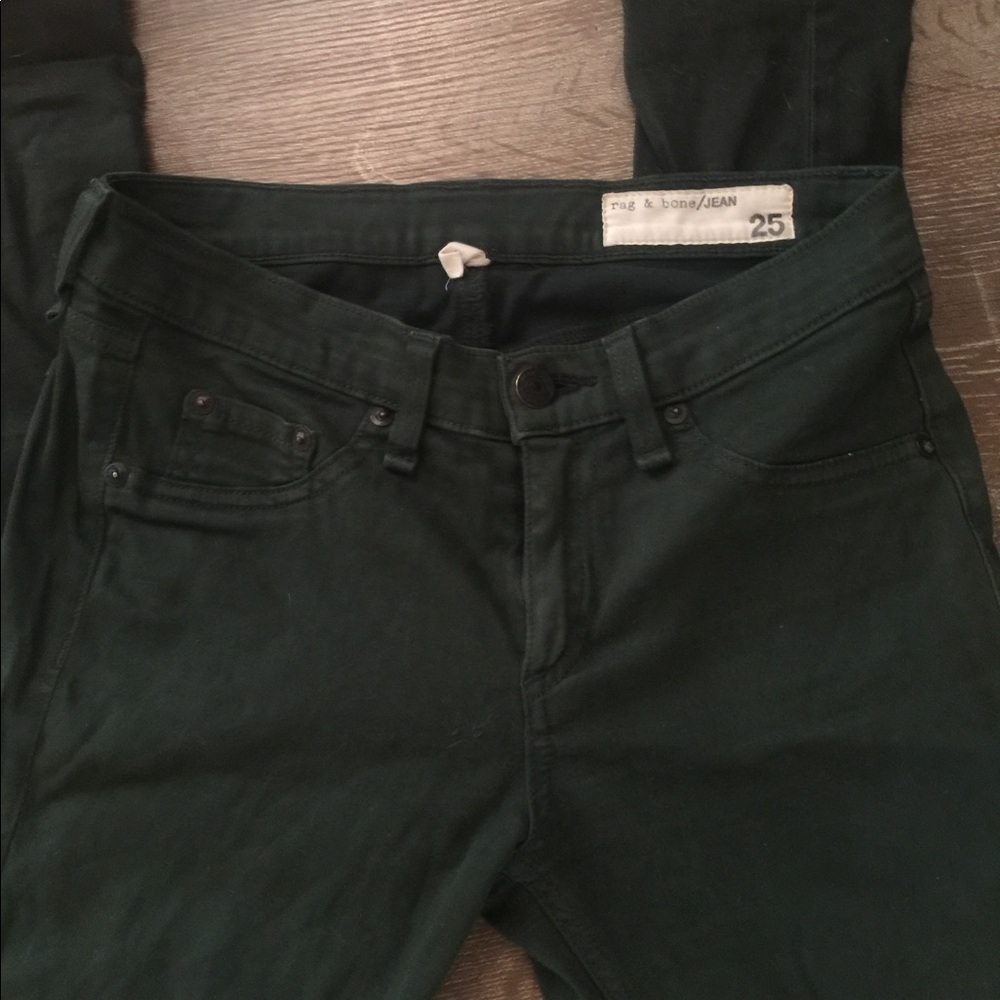 Green ombré rag and bone jeans